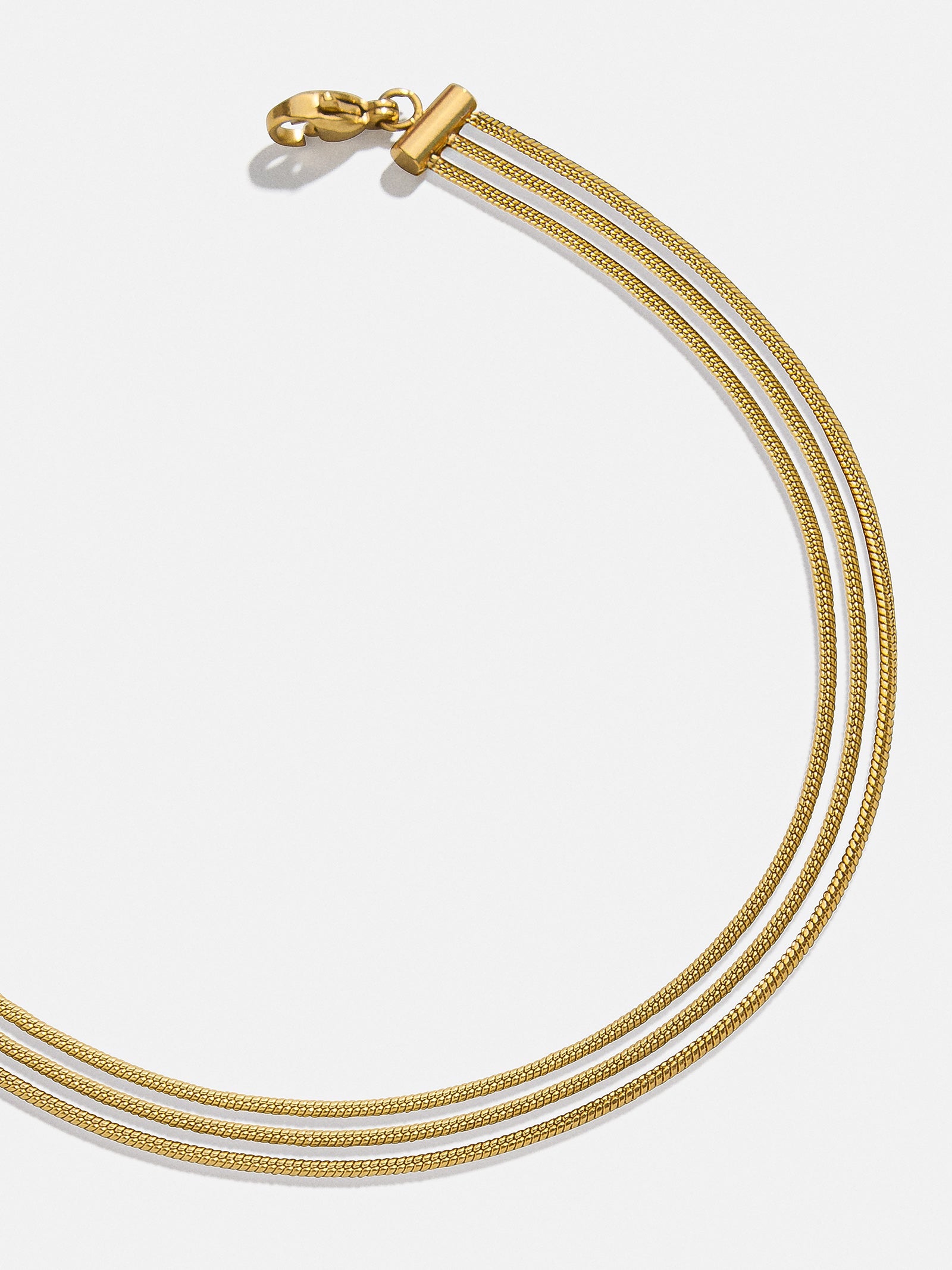 Gemma Waterproof Layered Anklet - Gold